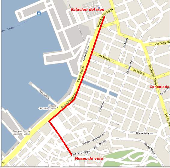 Como llegar a la mesa de votacion